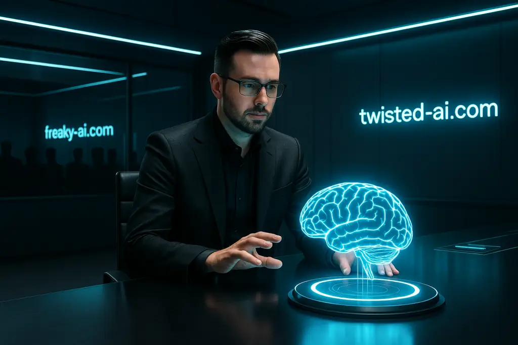 AI Oversight Challenges: The Silent Crisis Behind the Rise of Superintelligence 1 corporate executives controlling a glowing AI system AI Oversight Challenges